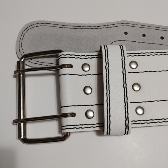 Dark Iron Fitness Weight Lifting Belt for Men & Women - 100% Leather Gym Belts f - Picture 10 of 16